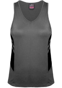 Aussie Pacific Ladies Tasman Singlet 2111 Casual Wear Aussie Pacific Ashe/Black 4 