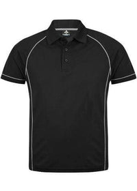 Aussie Pacific Men's Endeavour Work Polo Shirt 1310 Casual Wear Aussie Pacific Black/Silver S 