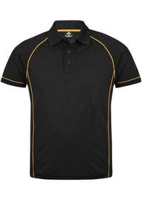 Aussie Pacific Men's Endeavour Work Polo Shirt 1310 Casual Wear Aussie Pacific Black/Gold S 