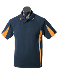 Aussie Pacific Men's Eureka Polo Shirt 1304 Casual Wear Aussie Pacific Navy/Gold/Ashe S 