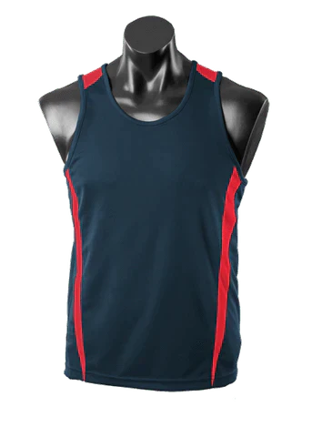 Aussie Pacific Men's Eureka Singlet 1104 Casual Wear Aussie Pacific Navy/Red S 