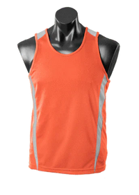 Aussie Pacific Men's Eureka Singlet 1104 Casual Wear Aussie Pacific Orange/Charcoal S 