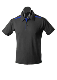 Aussie Pacific Men's Paterson Corporate Polo Shirt 1305 Casual Wear Aussie Pacific Black/Royal S 