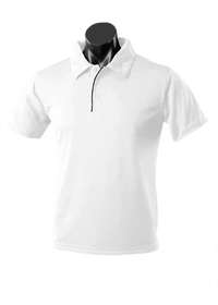 Aussie Pacific Men's Yarra Polo Shirt 1302 Casual Wear Aussie Pacific White/Navy S 