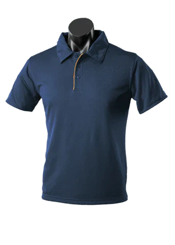 Aussie Pacific Men's Yarra Polo Shirt 1302 Casual Wear Aussie Pacific Navy/Gold S 