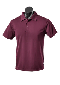 Aussie Pacific Men's Botany Corporate Polo Shirt 1307 Casual Wear Aussie Pacific Maroon S 