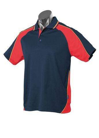 Aussie Pacific Panorama Men's Polo Shirt 1309 Casual Wear Aussie Pacific Navy/Red/Gold S 