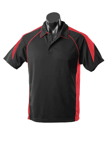 Aussie Pacific Premier Kids Polo Shirt 3301 Casual Wear Aussie Pacific Black/Red 6 