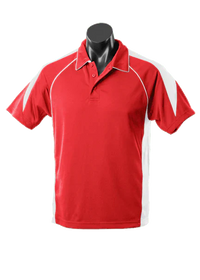 Aussie Pacific Premier Kids Polo Shirt 3301 Casual Wear Aussie Pacific Red/White 6 