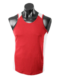 Aussie Pacific Premier Kids Singlet 3101 Casual Wear Aussie Pacific Red/White 6 