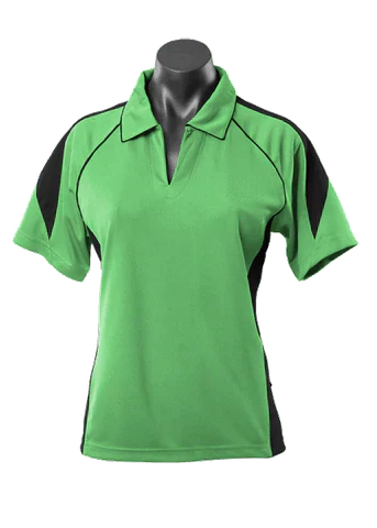 Aussie Pacific Premier Ladies Polo Shirt 2301 Casual Wear Aussie Pacific Apple/Black 8 