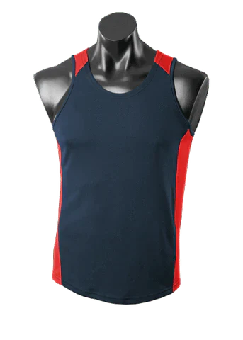 Aussie Pacific Premier Singlet 1101 Casual Wear Aussie Pacific Navy/Red S 