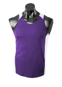 Aussie Pacific Premier Singlet 1101 Casual Wear Aussie Pacific Purple/White S 