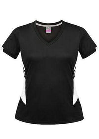 Aussie Pacific Tasman Ladies Tees 2211 Casual Wear Aussie Pacific Black/White 8 