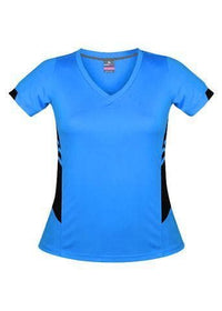 Aussie Pacific Tasman Ladies Tees 2211 Casual Wear Aussie Pacific Cyan/Black 8 