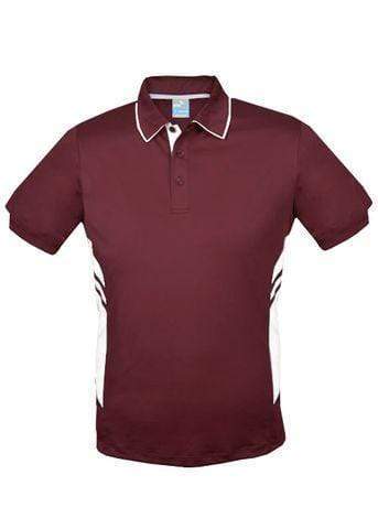 Aussie Pacific Tasman Men's Polo Shirt 1311 Casual Wear Aussie Pacific Maroon/White S 