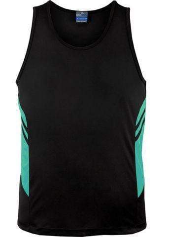 Aussie Pacific Men's Tasman Singlet 1111 Casual Wear Aussie Pacific Black/Teal S 