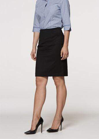 Aussie Pacific Ladies Knee Length Skirt 2802 Corporate Wear Aussie Pacific Black 4 