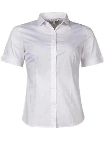 Aussie Pacific Ladies Short Sleeve Work Shirt 2903S Corporate Wear Aussie Pacific White 4 