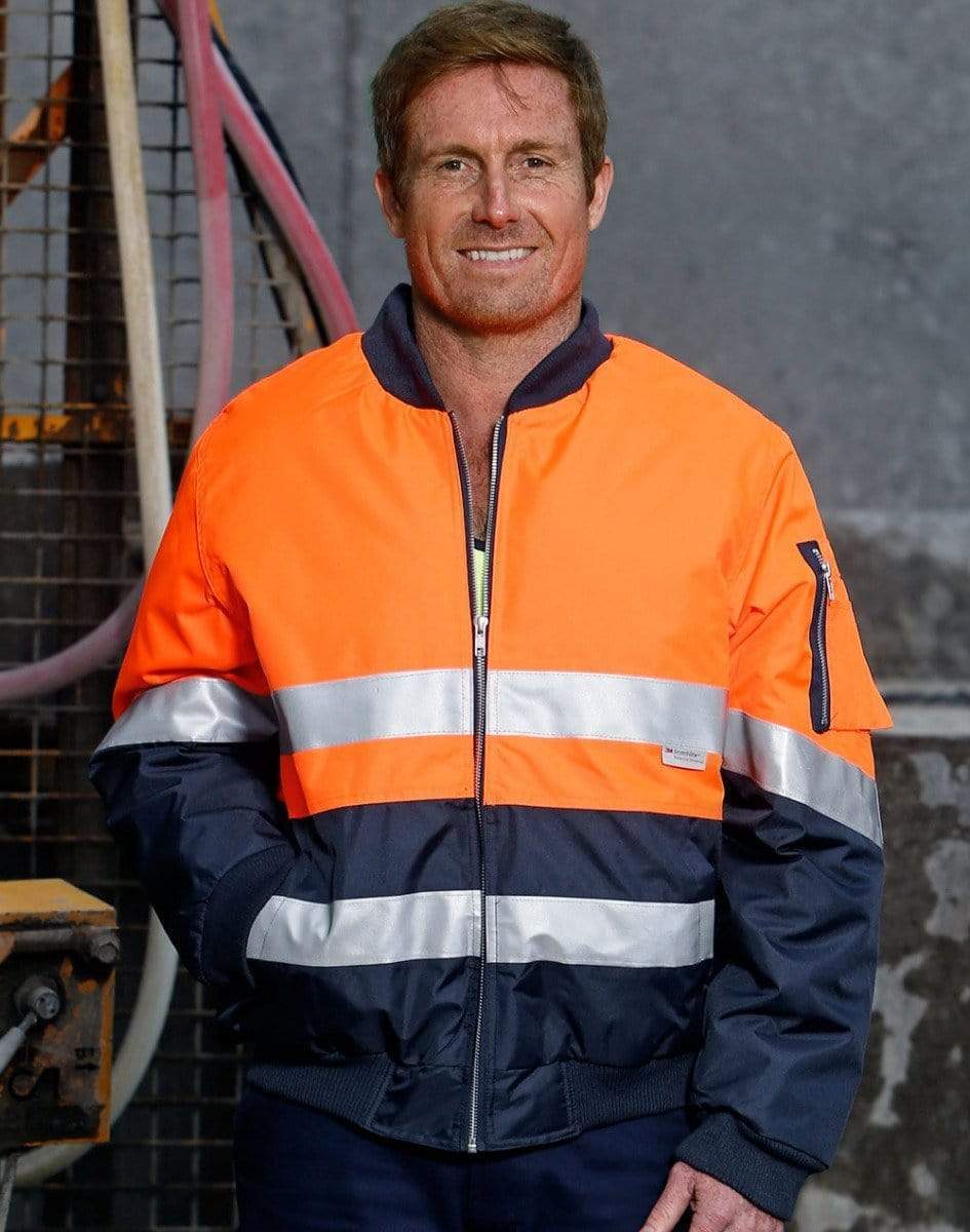 Hi-vis Two Tone Flying Jacket SW16A Work Wear Australian Industrial Wear   