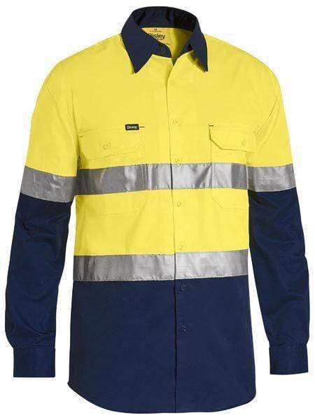 Bisley Workwear Work Wear Bisley 3M TAPED COOL LIGHTWEIGHT HI VIS SHIRT  BS6696T