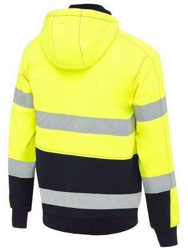 Bisley Workwear Work Wear Bisley TAPED HI VIS FLEECE HOODIE WITH SHERPA  BK6988T