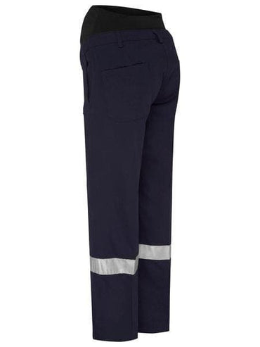 Bisley Workwear Work Wear Bisley WOMENS 3M TAPED MATERNITY DRILL WORK PANT BPLM6009T