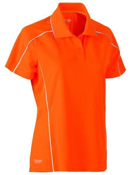 Bisley Workwear Work Wear Orange / 6 Bisley WOMENS COOL MESH POLO SHIRT BKL1425