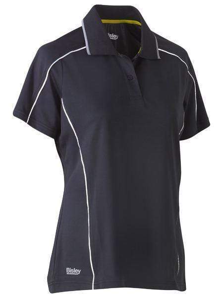 Bisley Workwear Work Wear Charcoal / 6 Bisley WOMENS COOL MESH POLO SHIRT BKL1425