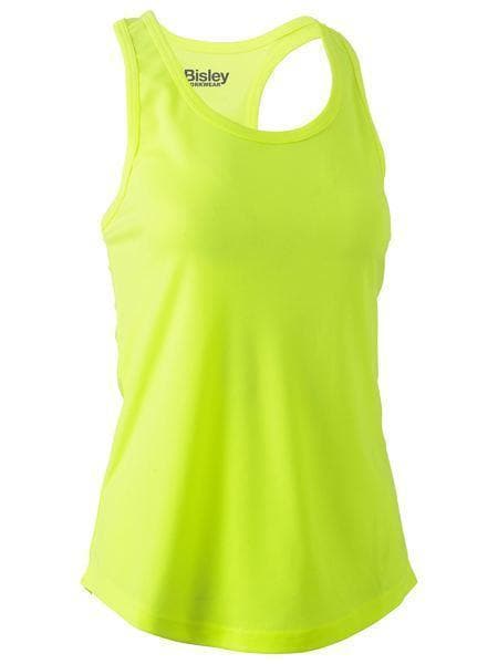 Bisley Workwear Work Wear Yellow / 6 Bisley WOMENS RACER BACK SINGLET BKL0439