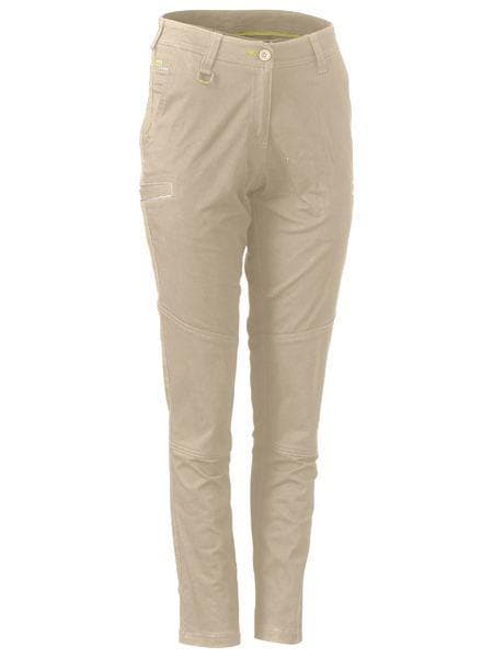 Bisley Workwear Work Wear Stone / 6 Bisley WOMENS STRETCH COTTON PANTS BPL6015