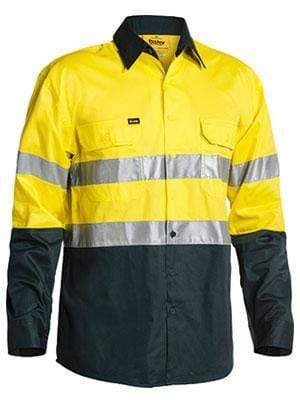 Bisley Workwear Work Wear BISLEY WORKWEAR 3M TAPED COOL LIGHTWEIGHT HI VIS SHIRT LONG SLEEVE BS6896