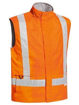 Bisley Workwear Work Wear BISLEY WORKWEAR 3M TAPED HI VIS WET WEATHER ANTI STATIC VEST BV0363T