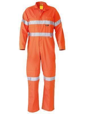 Bisley Workwear Work Wear ORANGE (BVEO) / 77R BISLEY WORKWEAR 3M taped lightweight hi vis coverall BC6718TW