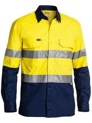 Bisley Workwear Work Wear BISLEY WORKWEAR 3M taped X AIRFLOW™ ripstop hi vis long sleeve shirt BS6415T