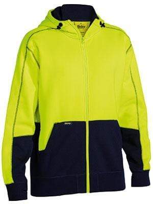 Bisley Workwear Work Wear BISLEY WORKWEAR HI VIS FLEECE HOODIE BK6819