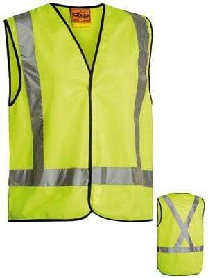 Bisley Workwear Work Wear BISLEY WORKWEAR HI VIS VEST X BACK TAPE BT0347