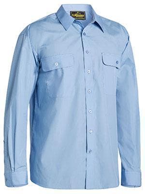 Bisley Workwear Work Wear MIDNIGHT (BDKN) / S BISLEY WORKWEAR PERMANENT PRESS SHIRT LONG SLEEVE BS6526