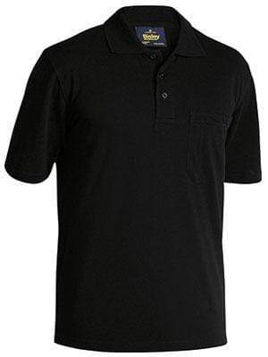 Bisley Workwear Work Wear BLACK (BBLK) / S BISLEY WORKWEAR short sleeve polo shirt BK1290