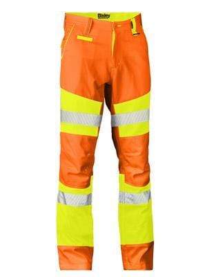 Bisley Workwear Work Wear BISLEY WORKWEAR TAPED BIOMOTION DOUBLE HI VIS PANTS BP6411T