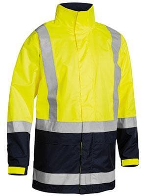 Bisley Workwear Work Wear BISLEY WORKWEAR TAPED HI VIS RAIN SHELL JACKET BJ6966T