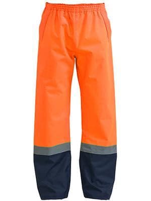 Bisley Workwear Work Wear BISLEY WORKWEAR TAPED HI VIS RAIN SHELL PANT BP6965T