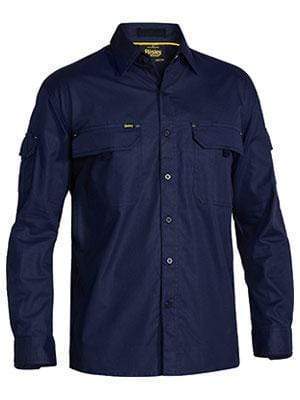 Bisley Workwear Work Wear NAVY (BPCT) / S BISLEY WORKWEAR X AIRFLOW™ RIPSTOP SHIRT LONG SLEEVE BS6414