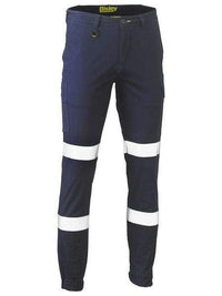 Bisley Workwear Work Wear Navy / 77 R Bisley TAPED BIOMOTION STRETCH COTTON DRILL  BPC6028T