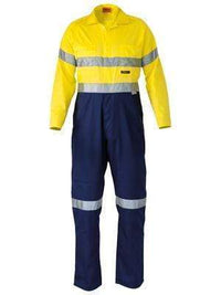 Bisley Workwear Work Wear NAVY (BPCT) / 77R BISLEY WORKWEAR 3M taped hi vis coverall lightweight BC6719TW