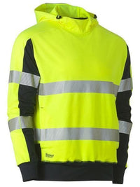 Bisley Workwear Worl Wear Bisley TAPED HI VIS STRETCHY FLEECE HOODIE BK6815T