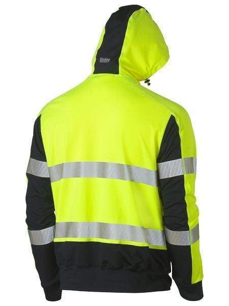 Bisley Workwear Worl Wear Bisley TAPED HI VIS STRETCHY FLEECE HOODIE BK6815T