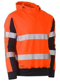 Bisley Workwear Worl Wear Bisley TAPED HI VIS STRETCHY FLEECE HOODIE BK6815T