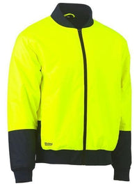 Bisley Workwear Worl Wear Yellow/Navy / XS Bisley TWO TONE HI VIS BOMBER JACKET BJ6730