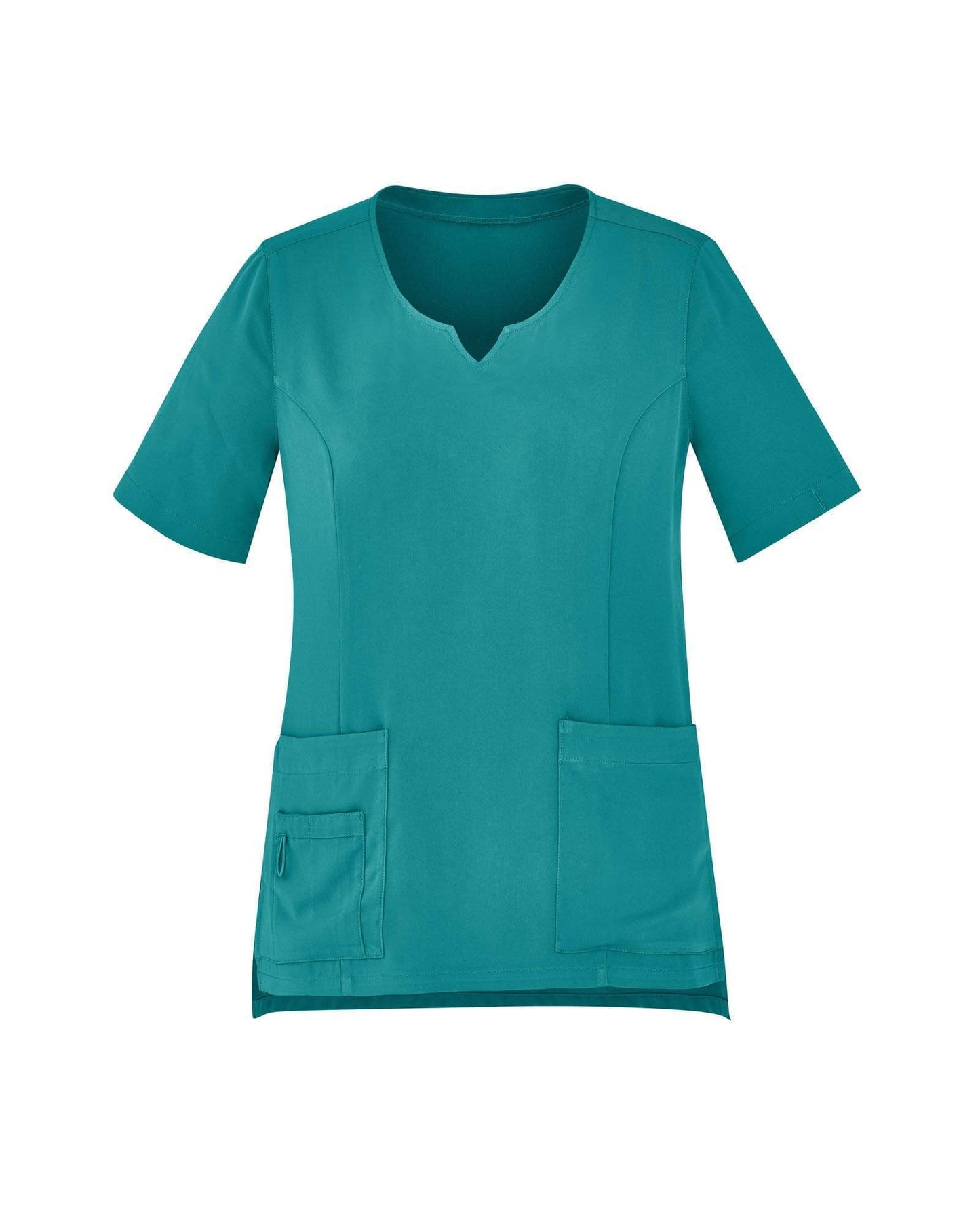 Biz Care Womens Tailored Fit Round Neck Scrub Top CST942LS - Simply Scrubs Australia